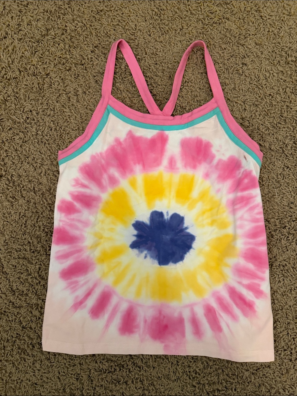 Matilda Jane Tie-Dye Tank One-Piece — Pink, Yellow & Blue